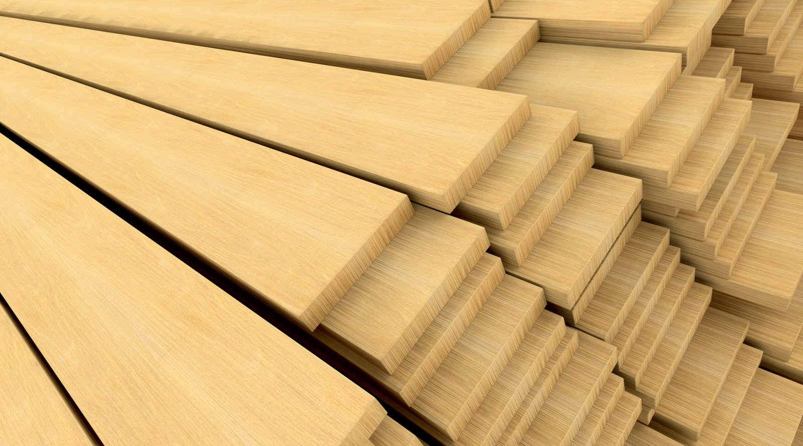 3d render of wooden planks